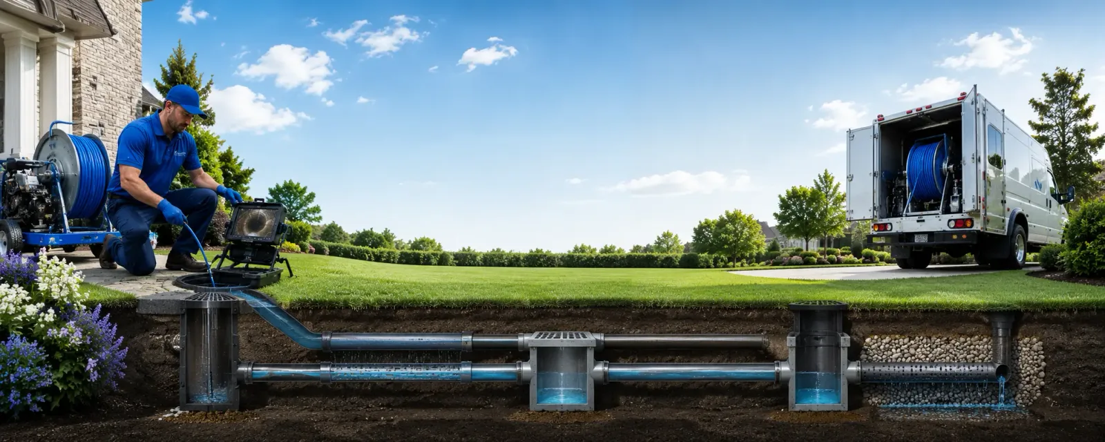 Outdoor drain cleaning information for Gause, TX